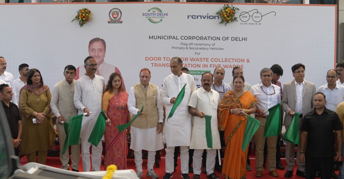 Renvion Begins Integrated Waste Collection Operations Across South Delhi, Deploying Large-Scale Electric Primary and Secondary Collection Fleet